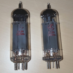 Ruby EL84 Matched Duet Pair Power Tubes