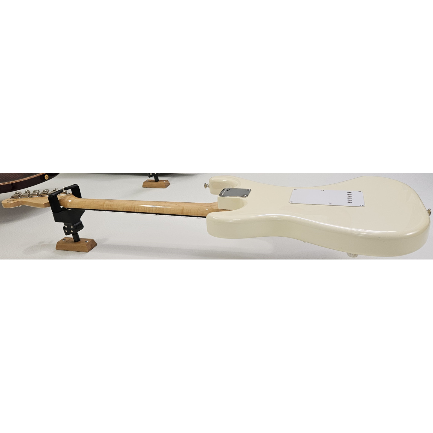 1993 Fender Custom Shop 1960 Stratocaster Alpine White Matching Headstock Vintage Electric Guitar