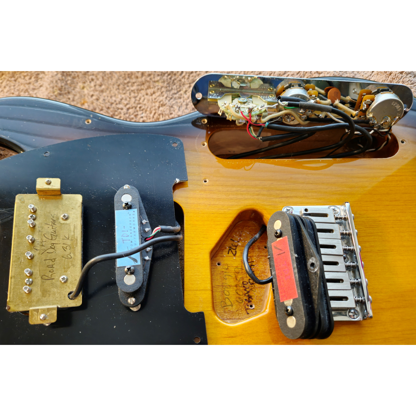 2006 Tom Anderson T Classic Custom Tobacco Burst Telecaster Electric Guitar