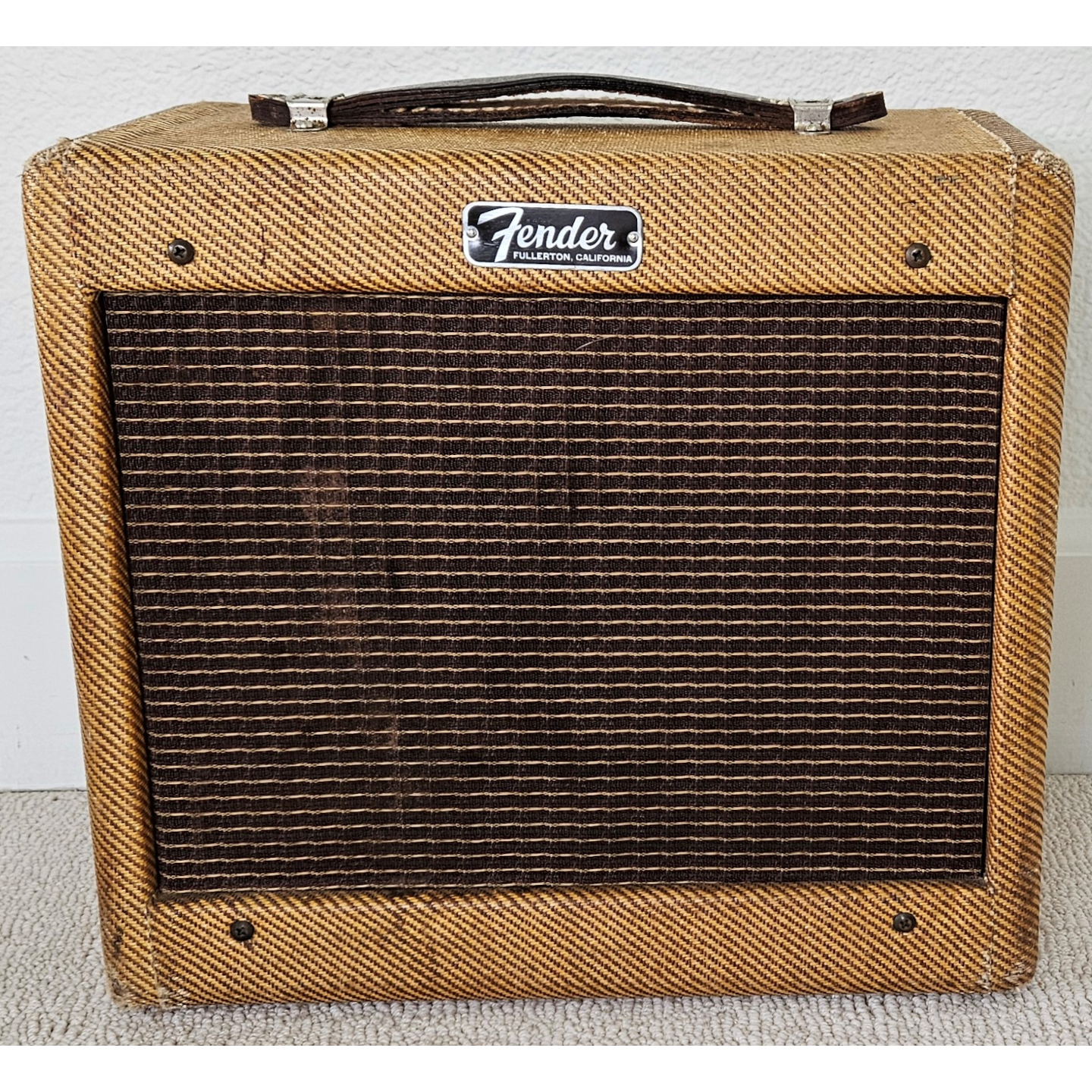 1962 Fender Champ Amp Tweed 5F1 1x8 Combo Narrow Panel Vintage Tube Guitar Amplifier
