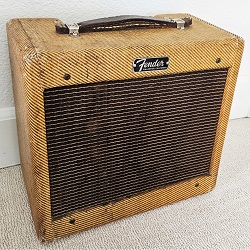 1962 Fender Champ Amp Tweed 5F1 1x8 Combo Narrow Panel Vintage Tube Guitar Amplifier