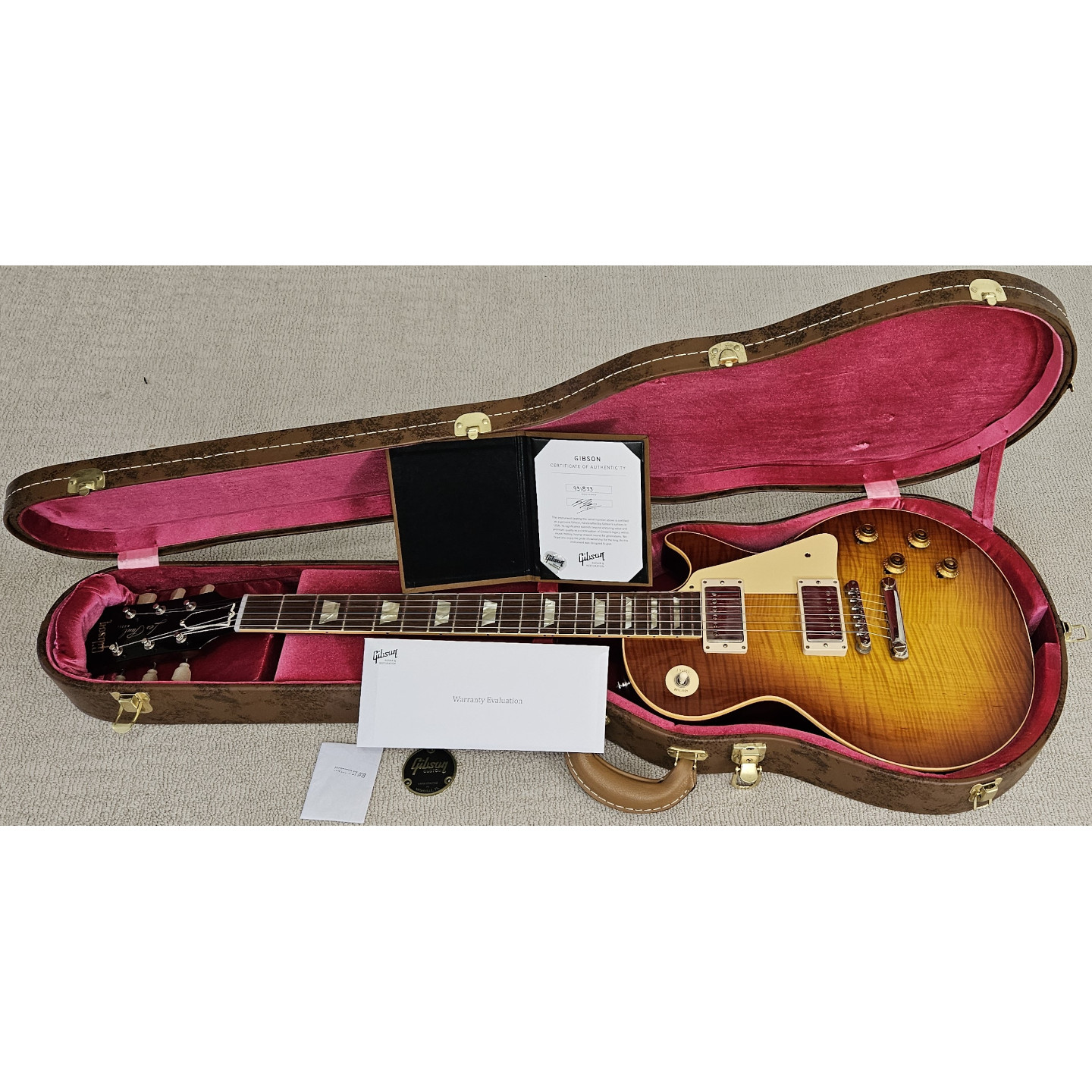 2023 Gibson Custom Shop 1959 Les Paul Standard Reissue VOS Iced Tea Burst