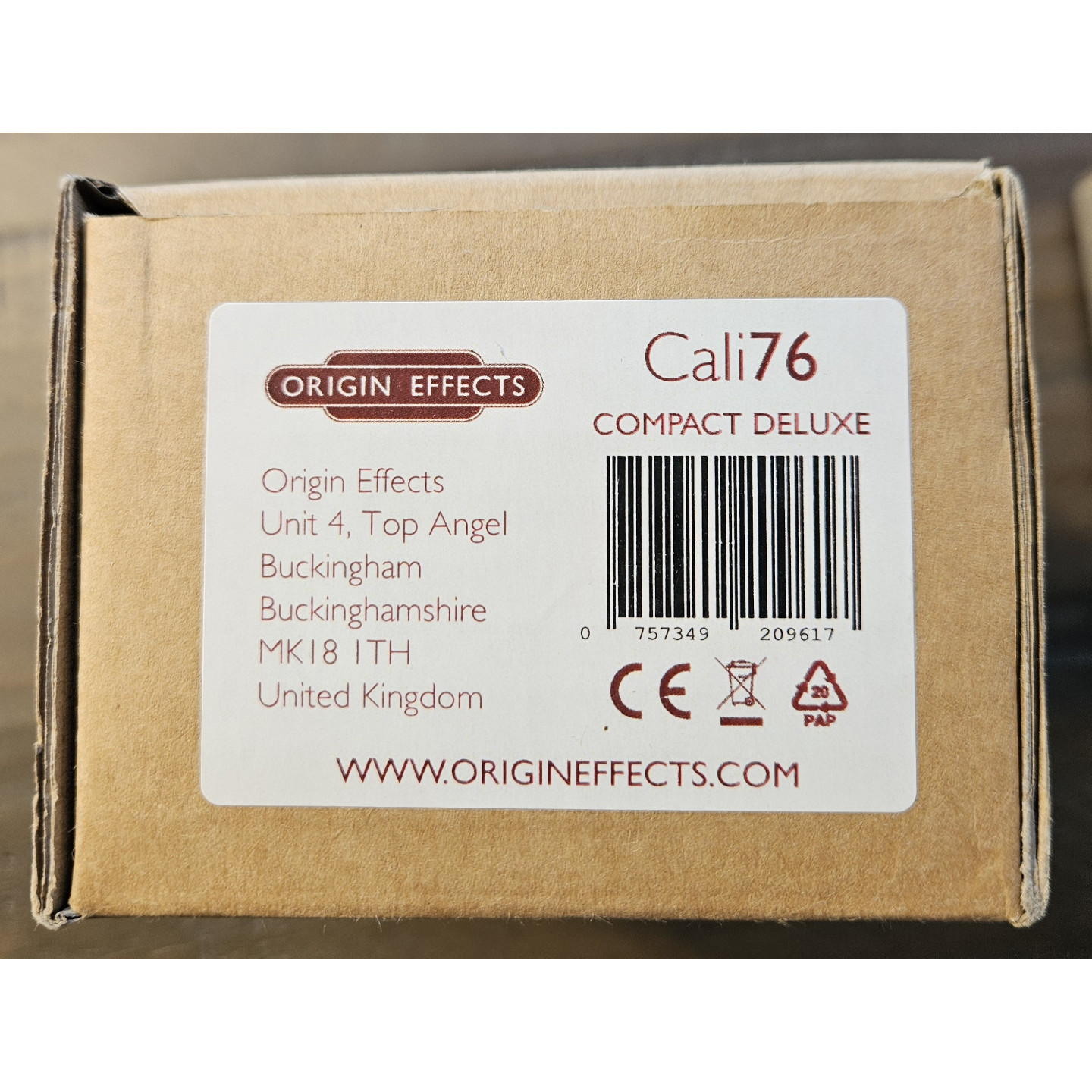 Origin Effects Cali76 Compact Deluxe Compressor Guitar Effects Pedal