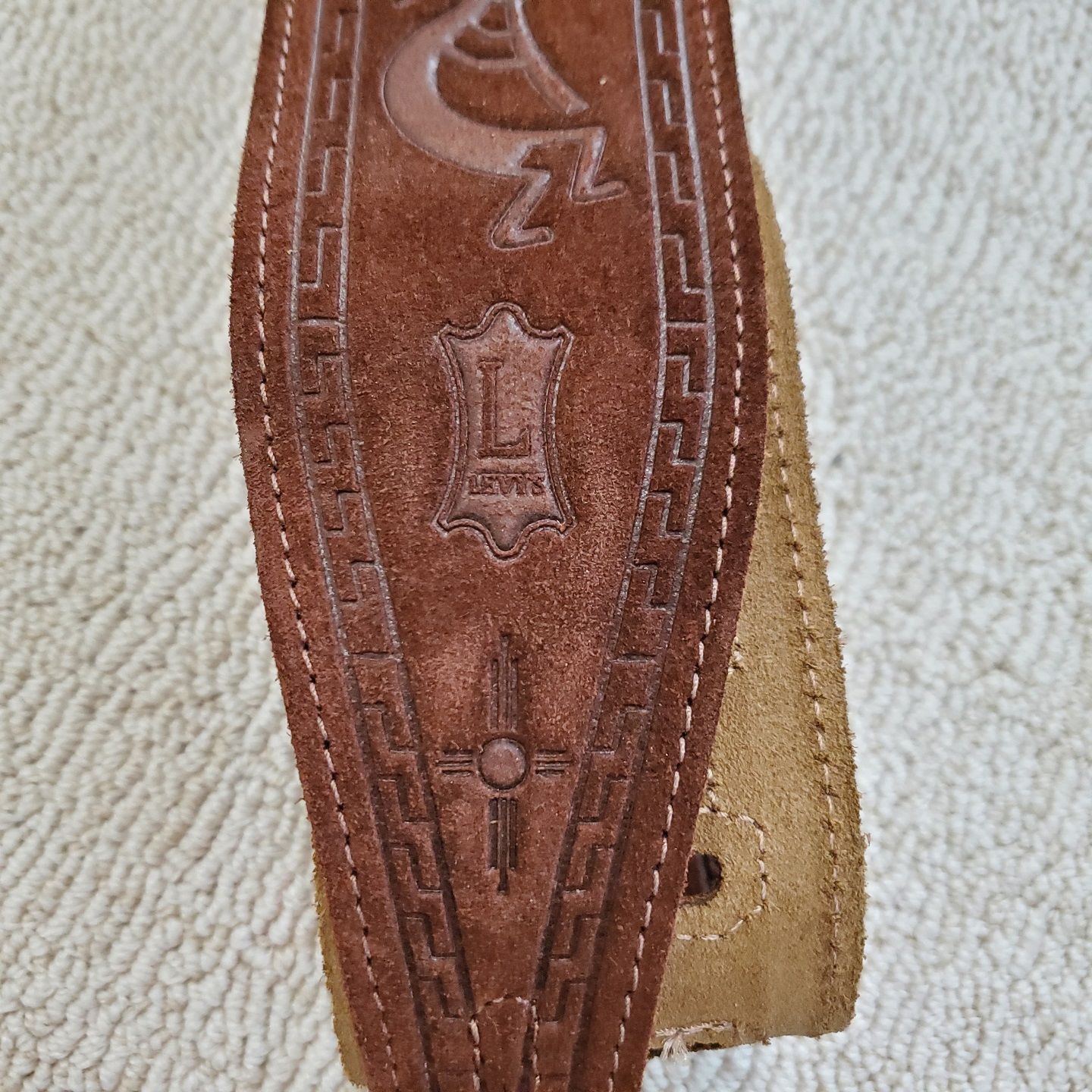 Levy's Brown Leather Guitar Strap