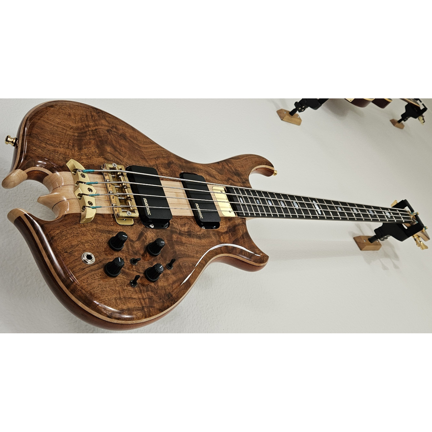 2021 Alembic Mark King Signature Standard Walnut 4 String Bass Guitar