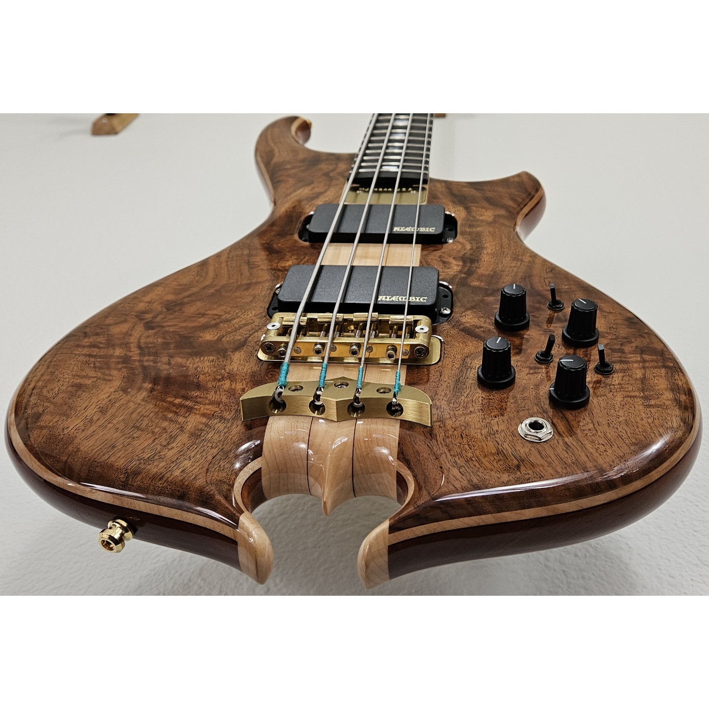 2021 Alembic Mark King Signature Standard Walnut 4 String Bass Guitar