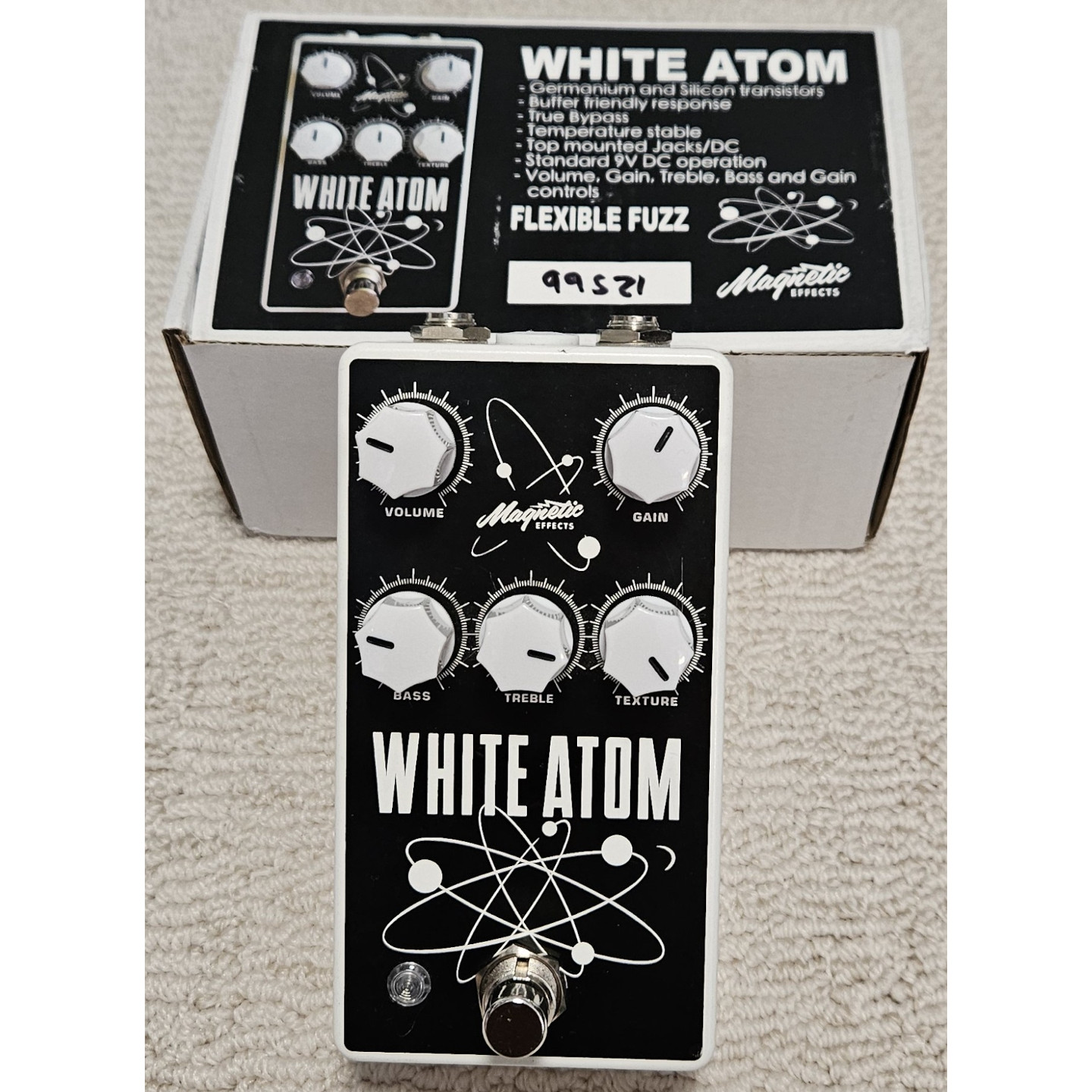 Magnetic Effects White Atom V3 Hybrid Silicon Germanium Fuzz Guitar Pedal